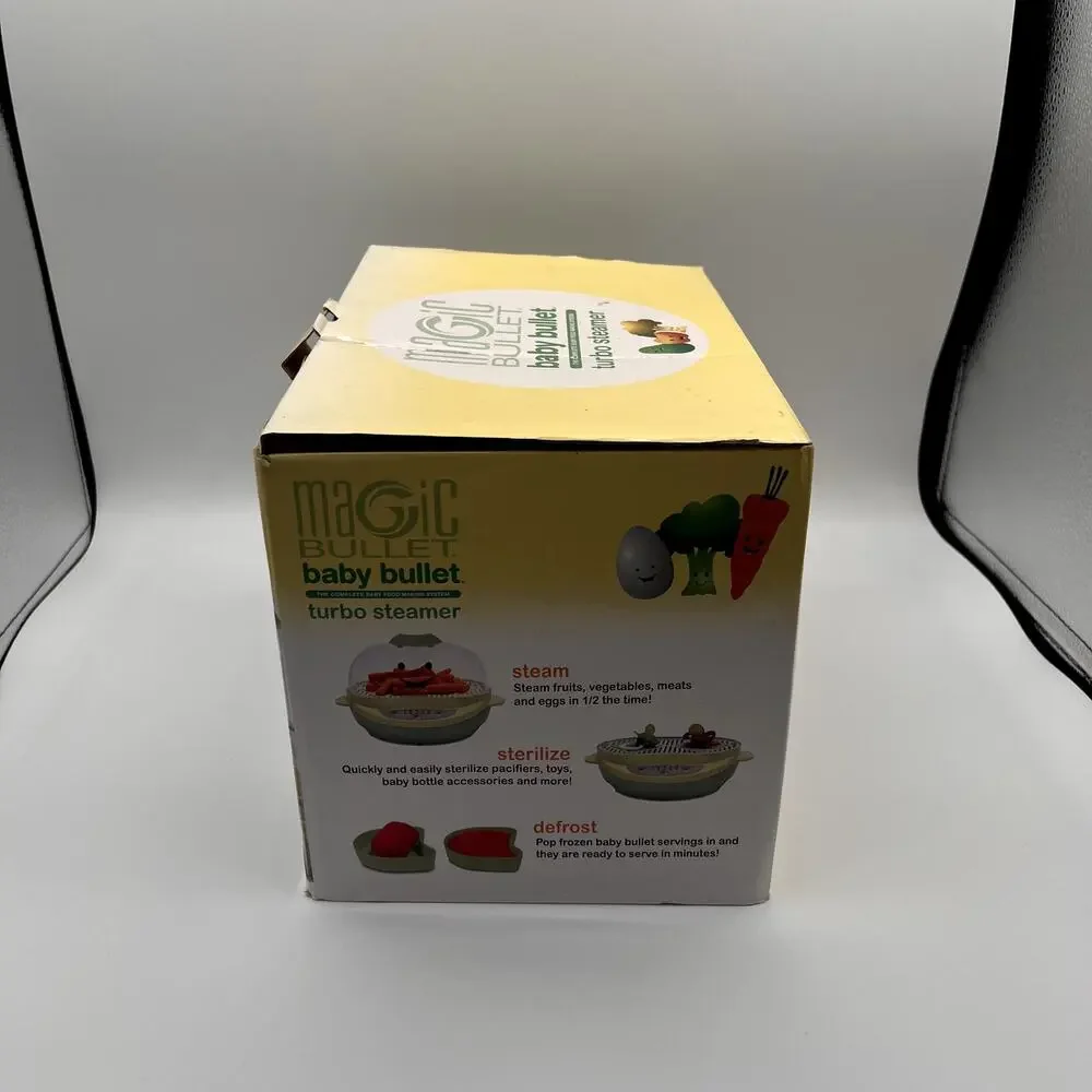 MAGIC BULLET Baby Bullet Turbo Steamer 8pc NIB OPEN BOX